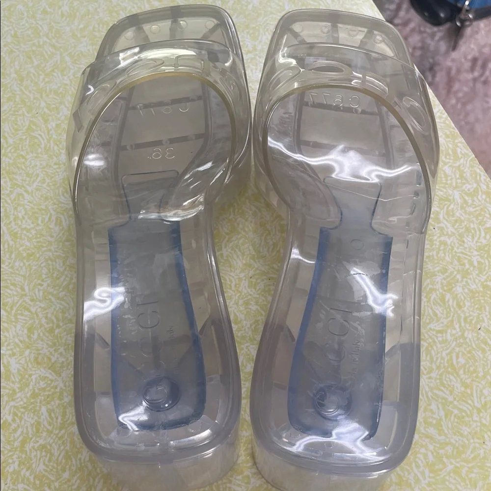 Gucci Women's Transparent Slide Sandals EU 36 ( US 6 ) - Picture 4 of 6